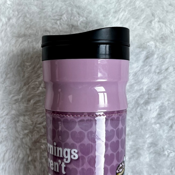 Minnie Mouse Morning's Aren't Pretty Lavender Travel Tumbler With Lid - Picture 4 of 6